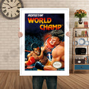 World Champ Retro GAME INSPIRED THEME Nintendo NES Gaming A4 A3 A2 Or A1 Poster Art 638