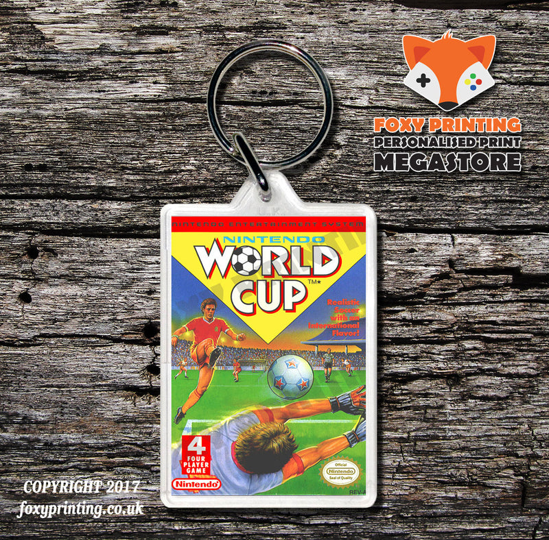 World Class Rack Meet Retro NES Game Cover Art Gaming Keyring