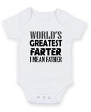 World's Greatest Farter Personalised Baby Boy Girl Unisex Short Sleeve Bodysuit