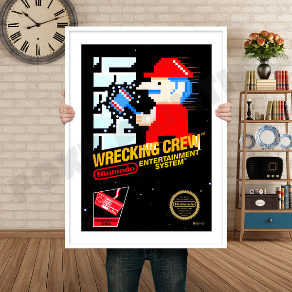 Wrecking Crew Retro Game Inspired Theme Nintendo NES Gaming