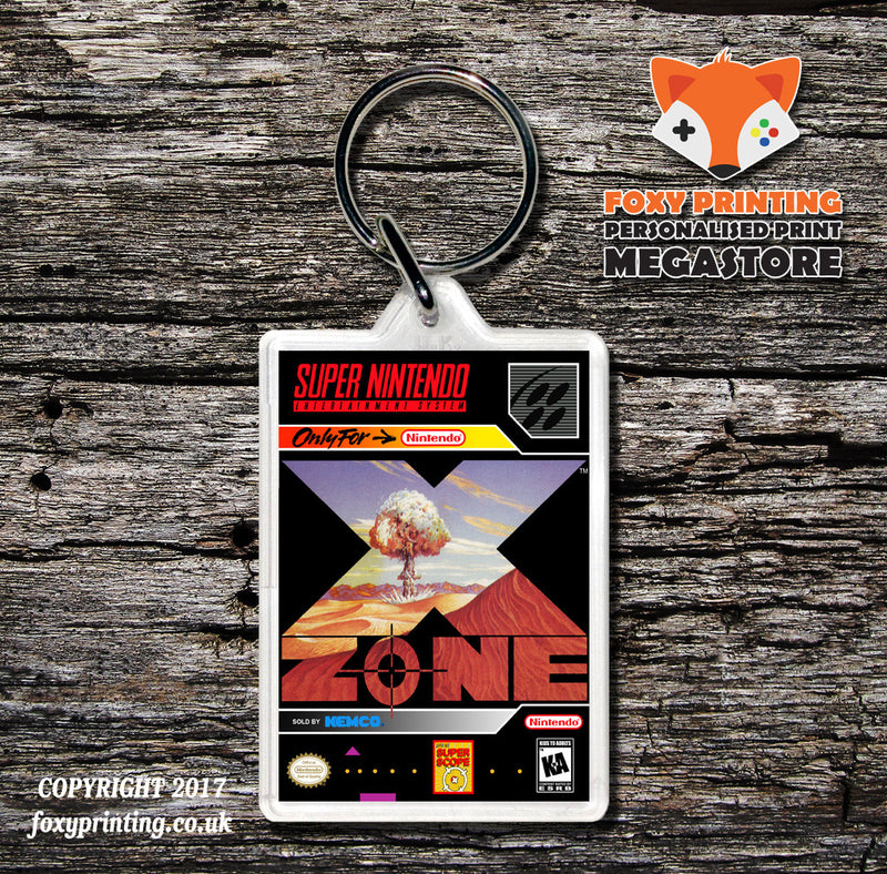 X-Zone Game Inspired Retro Gaming Keyring