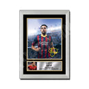 XAVI Limited Edition Football Player Signed Print - Football