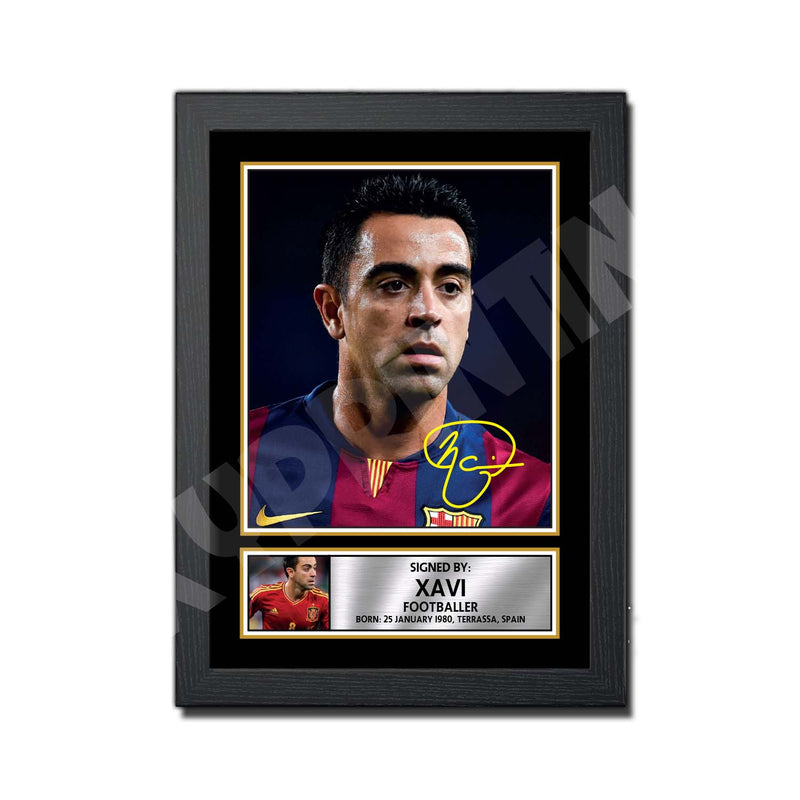 XAVI 2 Limited Edition Football Player Signed Print - Football