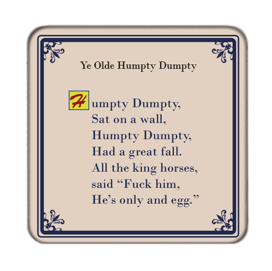 Ye Olde Humpty Dumpty Drinks Coaster