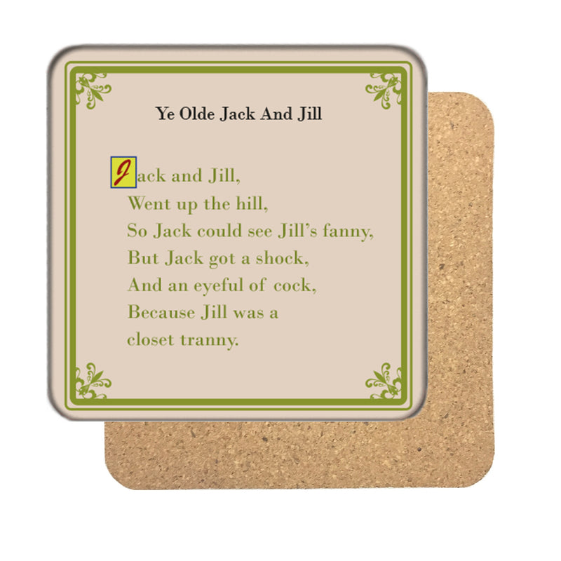 Ye Olde Jack and Jill Drinks Coaster