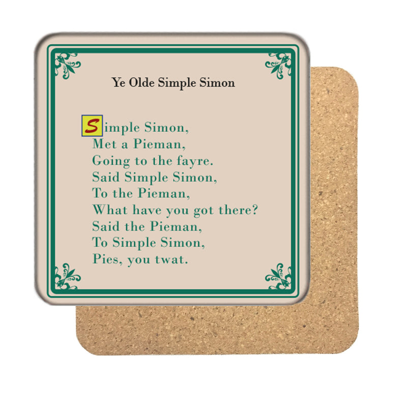 Ye Olde Simple Simon Drinks Coaster