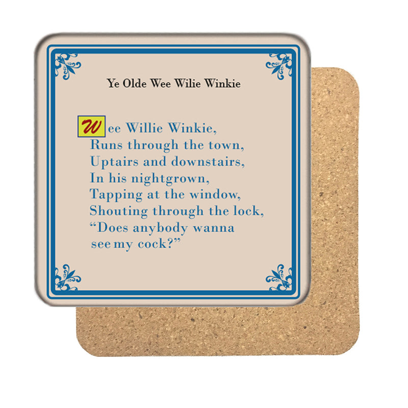 Ye Olde Wee Willie Winkie Drinks Coaster