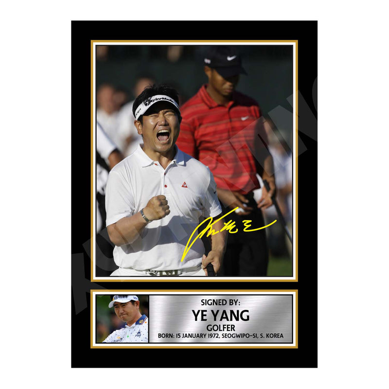 YE YANG Limited Edition Golfer Signed Print - Golf