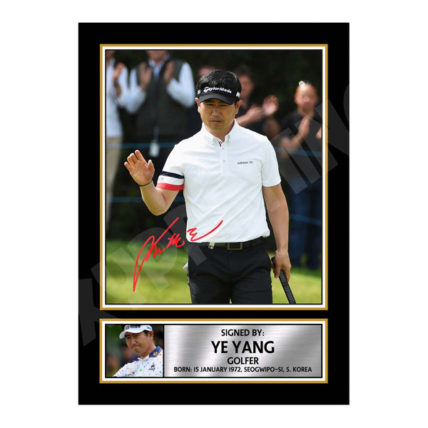 YE YANG 2 Golfer Printed Signature Print