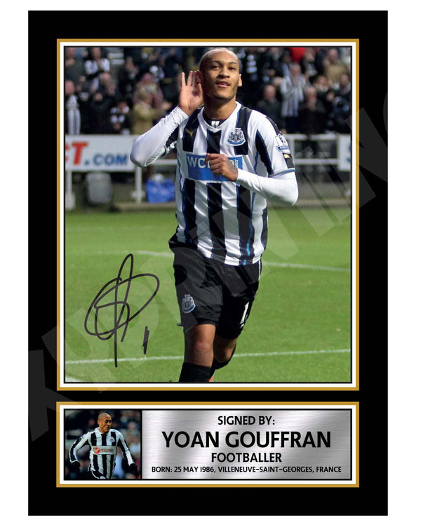 YOAN GOUFFRAN 2 Football Player Printed Signature Print