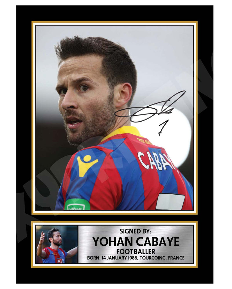 YOHAN CABAYE 2 Limited Edition Football Player Signed Print - Football