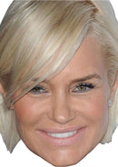 Yolanda Hadid Real House Wives 2020 Dress Cardboard Celebrity Party Face Mask