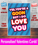 YOUR A GOON BUT I DO LOVE YOU BLUE Mug Rude Mug