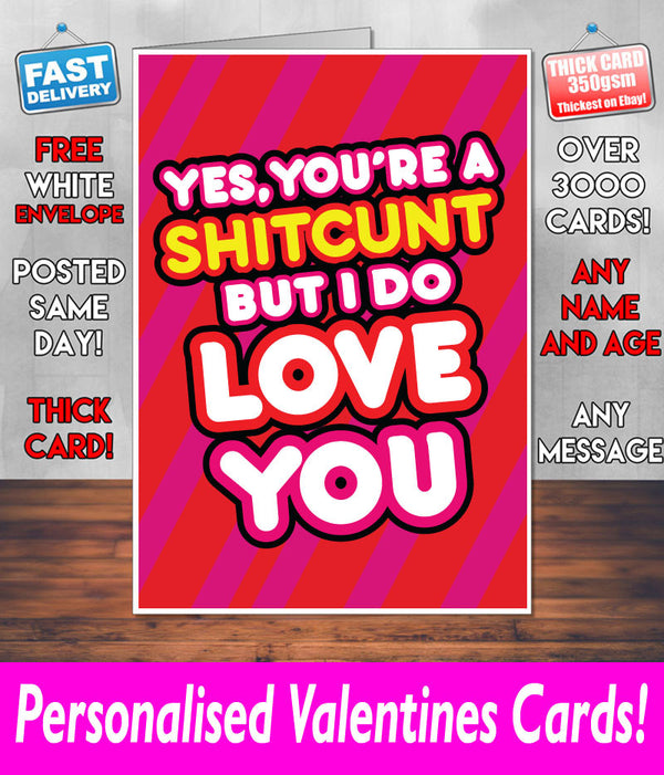 Your a Shitcunt BUT I DO Love YOU Mug Rude Mug