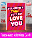 YOUR A TWAT BUT I DO LOVE YOU Mug Rude Mug