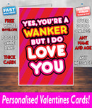 YOUR A WANKER BUT I DO LOVE YOU Mug Rude Mug