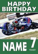 Personalised Yamaha Bike Birthday Card