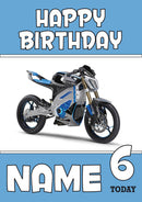 Personalised Yamaha Bike 2 Birthday Card