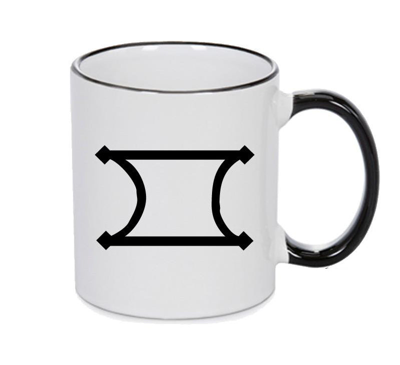 Yellow Arsenic Black Handle Alchemy Mug GOTHIC GOTH HORROR STARS HORROSCOPE BLACK MAGIC MUG