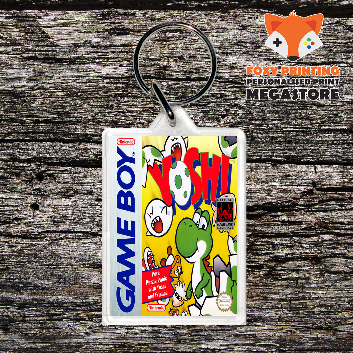 Yoshi Nintendo DS Style Gameboy Gaming Keyring