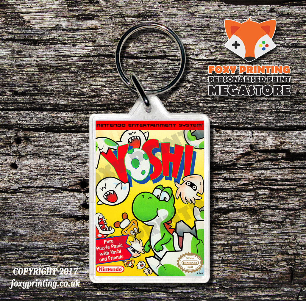 Yonoid Retro NES Game Cover Art Gaming Keyring