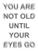 Personalised You Are Not Old Until Your Eyes Go INSPIRED Adult RUDE Birthday Card