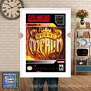 Young Merlin Super Nintendo GAME INSPIRED THEME Retro Gaming Poster A4 A3 A2 Or A1