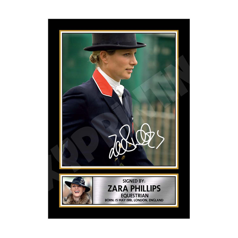 ZARA PHILLIPS 2 Limited Edition Athletics Signed Print - Athletic