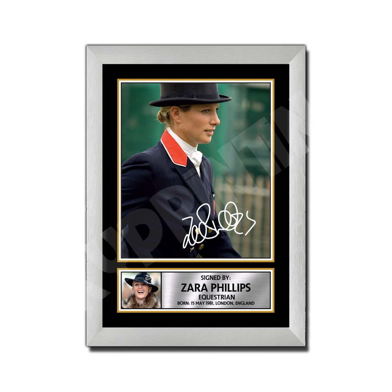 ZARA PHILLIPS 2 Limited Edition Athletics Signed Print - Athletic