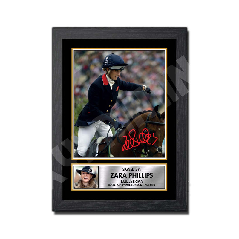 ZARA PHILLIPS (1) Limited Edition Athletics Signed Print - Athletic