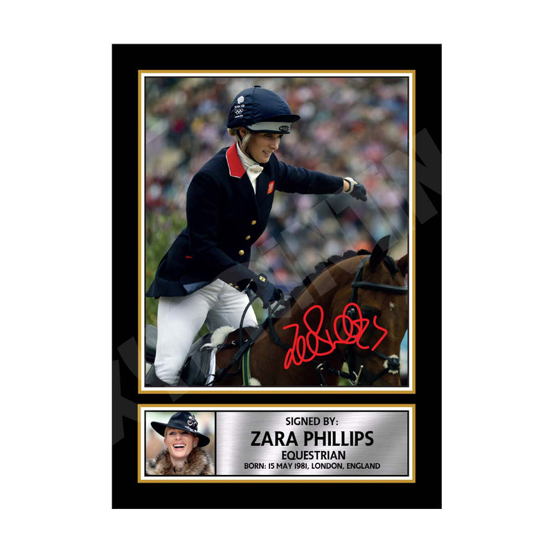 ZARA PHILLIPS (1) Limited Edition Athletics Signed Print - Athletic