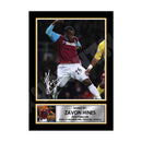ZAVON HINES 2 Limited Edition Football Player Signed Print - Football