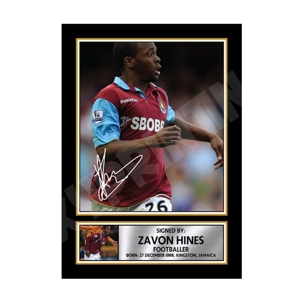 ZAVON HINES (1) Football Player Printed Signature Print