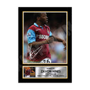ZAVON HINES (1) Limited Edition Football Player Signed Print - Football