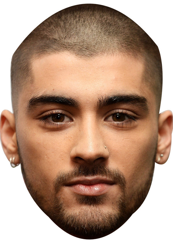 ZAYN MALIK2 01 JB - Music Star Fancy Dress Cardboard Celebrity Party Face Mask