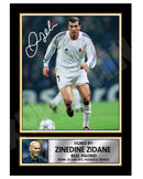 ZINEDINE ZIDANE 2 Limited Edition Football Player Signed Print - Football
