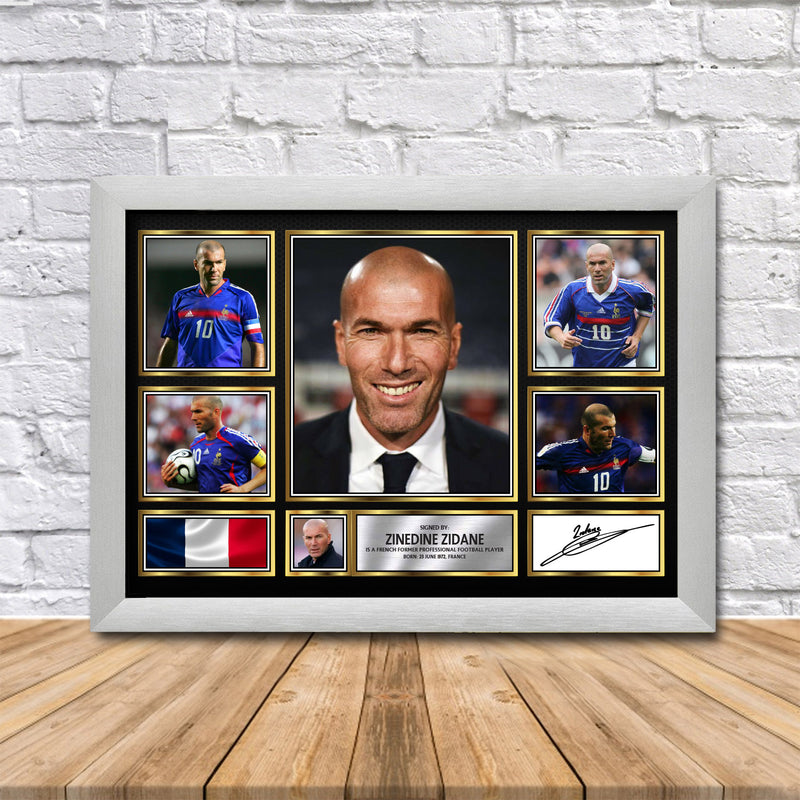 Zendine Zidane Limited Edition Signed Print