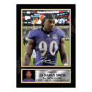 Za'Darius Smith 1 Limited Edition Football Signed Print - American Footballer