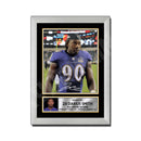 Za'Darius Smith 1 Limited Edition Football Signed Print - American Footballer