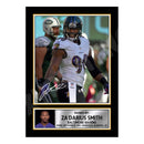Za'Darius Smith 2 Limited Edition Football Signed Print - American Footballer