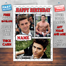 Zac Efron Personalised Celebrity Birthday Card New 2017