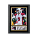 Zane Gonzalez 2 Limited Edition Football Signed Print - American Footballer