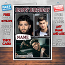 Zayn Malik Personalised Celebrity Birthday Card New 2017