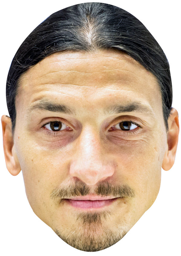 ZLATAN IBRAHIMOVIC JB - Footballer Fancy Dress Cardboard Celebrity Party Face Mask