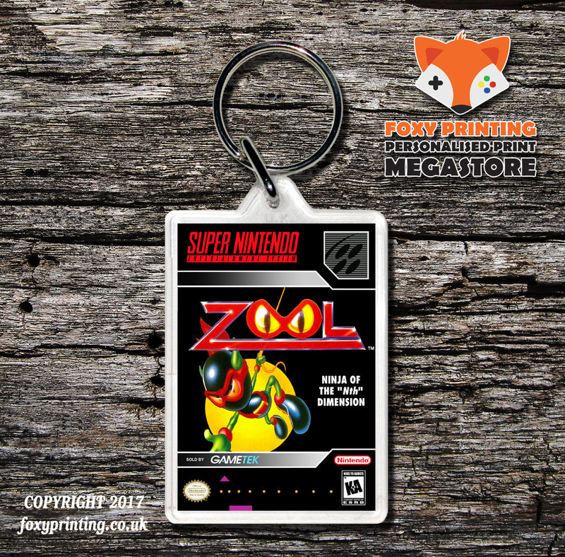 Zool Game Inspired Retro Gaming Keyring