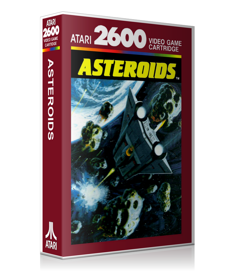 Asteroids Au Atari 2600 Game Cover To Fit A UGC Style Replacement Game Case