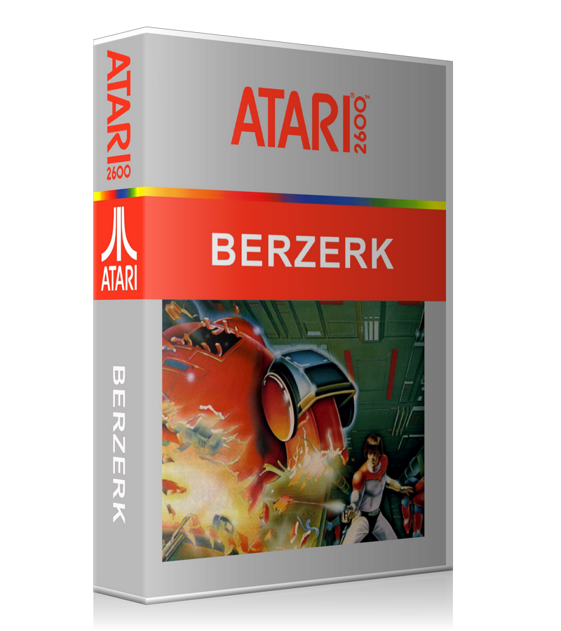 Berzerk Ca Atari 2600 Game Cover To Fit A UGC Style Replacement Game Case