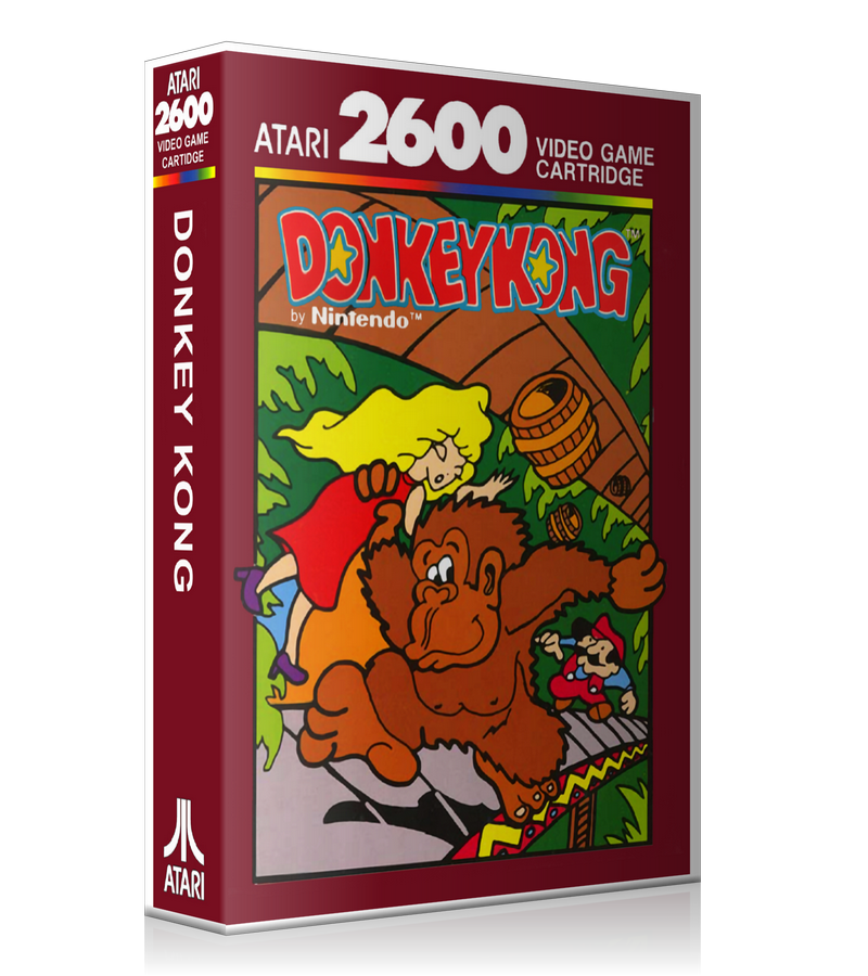 Donkey Kong Atari 2600 Game Cover To Fit A UGC Style Replacement Game Case