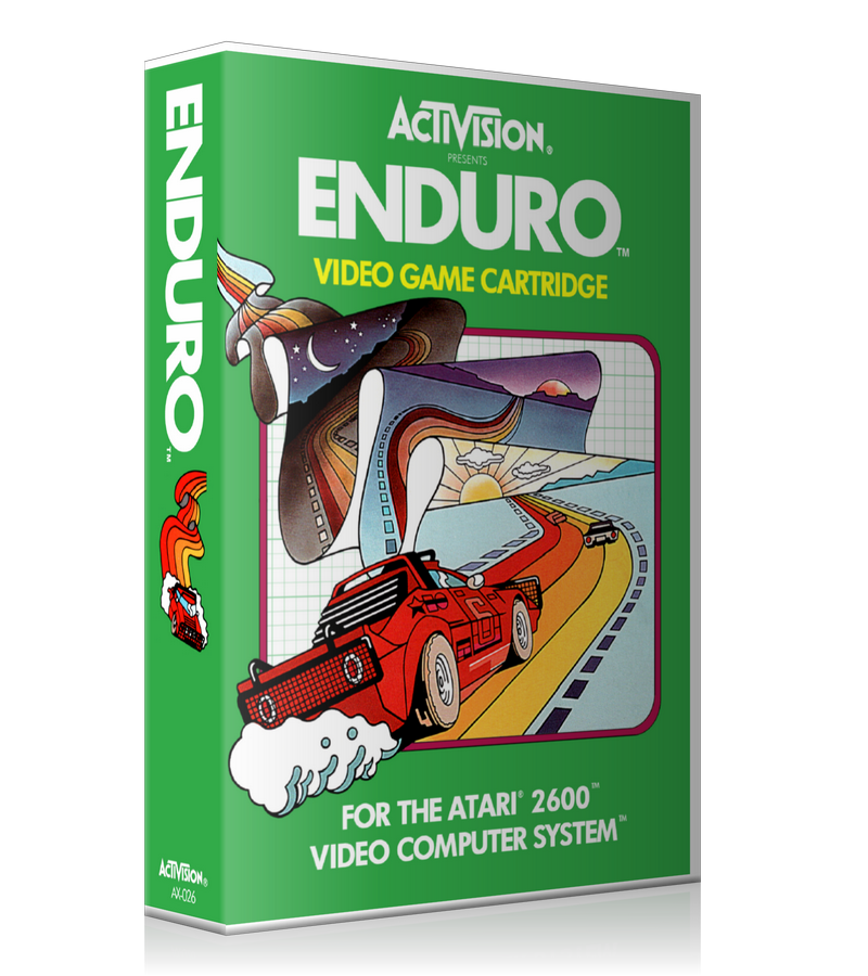 Enduro Atari 2600 Game Cover To Fit A UGC Style Replacement Game Case