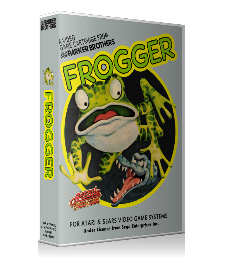 Frogger Atari 2600 Game Cover To Fit A UGC Style Replacement Game Case